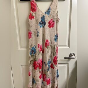 Bella Amore Pink and Blue Floral Slip Dress